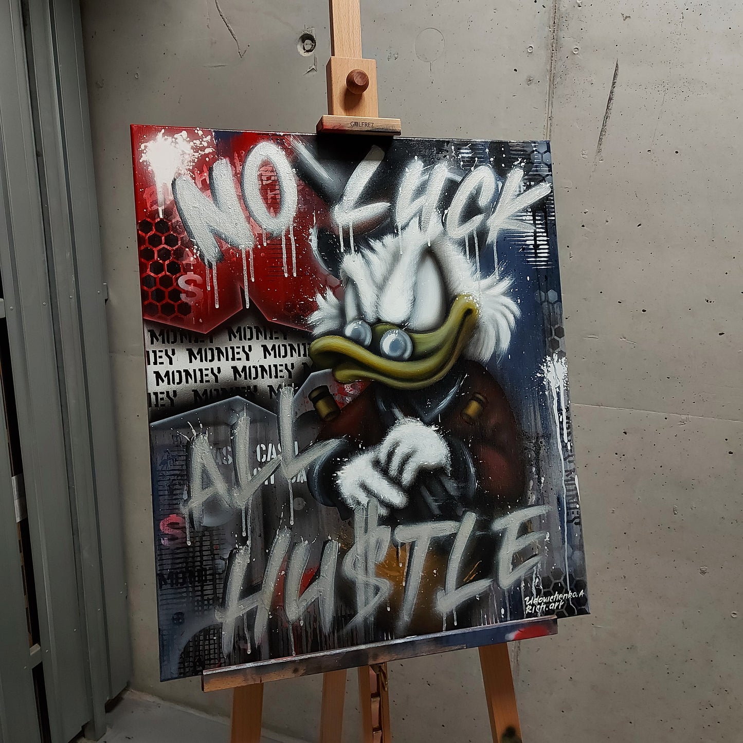 Painting "All hustle"